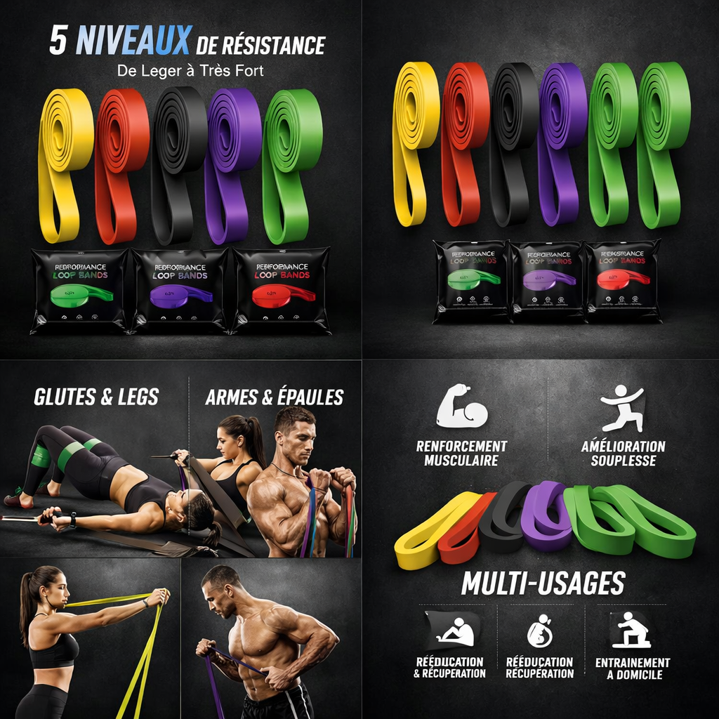 7 Levels Heavy-Duty Resistance Band Agility Training Workout Gym Equipment Yoga Pilates Accessories Rubber Band Home Gym