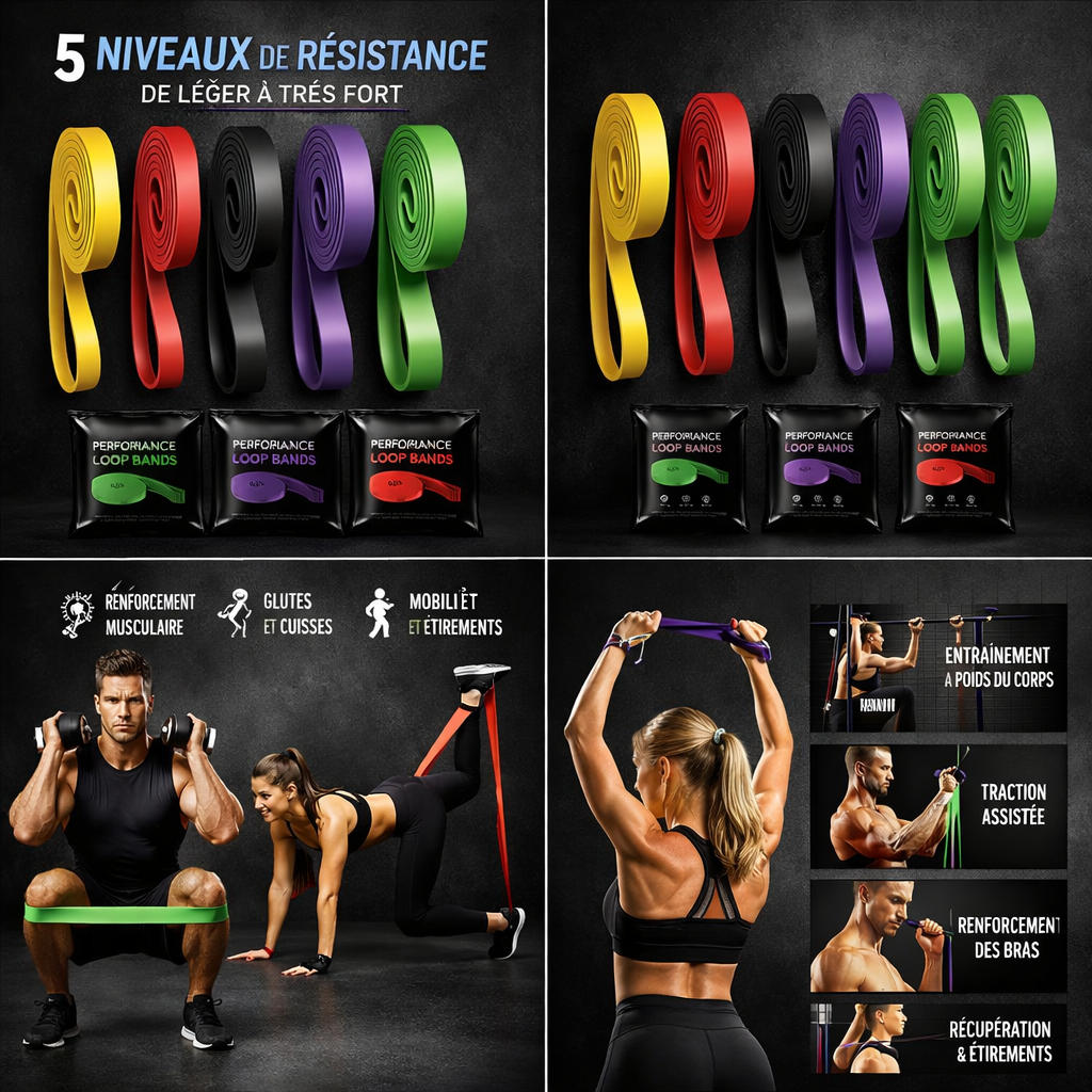 7 Levels Heavy-Duty Resistance Band Agility Training Workout Gym Equipment Yoga Pilates Accessories Rubber Band Home Gym